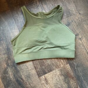 EUC Zyia Olive Green Sport Bra